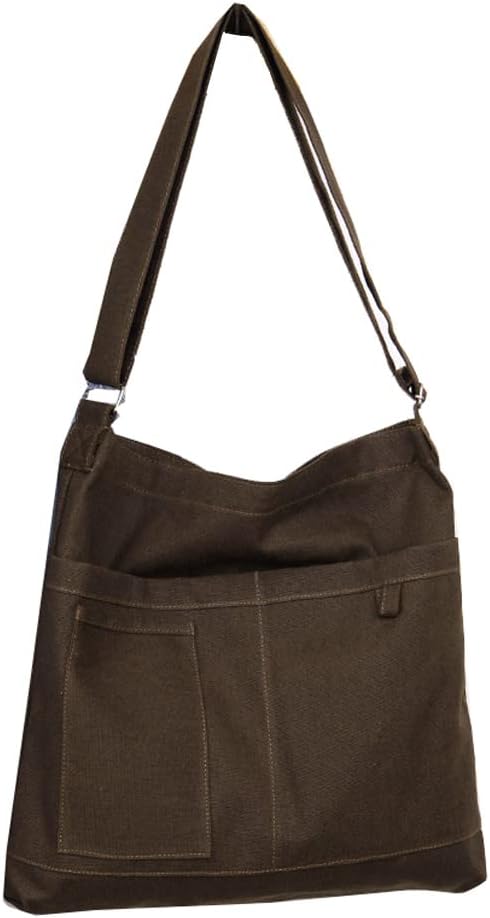 Brown large shoulder bag